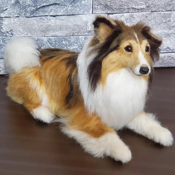 羊毛フェルトオーダーメイド、受注制作、羊毛フェルト犬、ペ