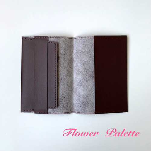 Creema限定 ブックカバー 文庫本サイズ 茶色 トールペイント ブック  