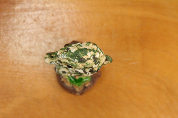 タッちゃん（タツノオトシゴ・辰）（緑）・陶芸作品　置物（陶 動物） 9枚目の画像