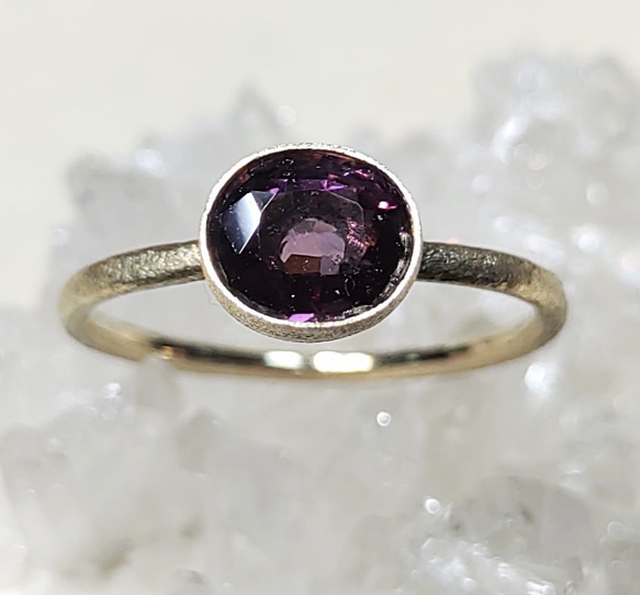 bordeaux spinel＊K10 ring 2枚目の画像