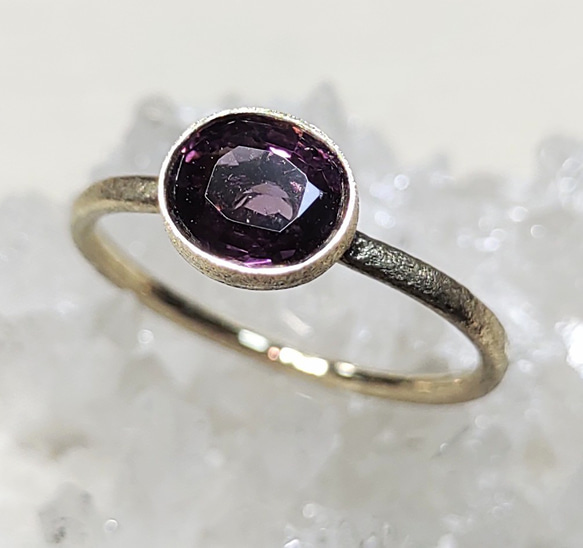 bordeaux spinel＊K10 ring 1枚目の画像