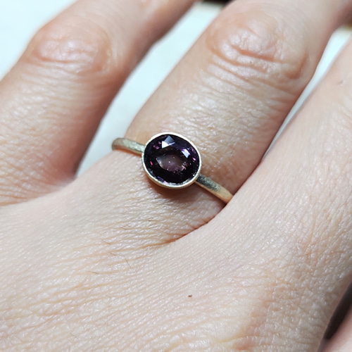 bordeaux spinel＊K10 ring 指輪・リング Roro 通販 16735222｜Creema