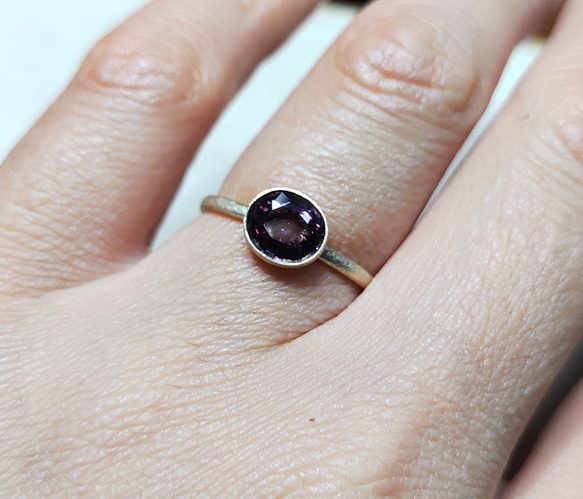 bordeaux spinel＊K10 ring 4枚目の画像