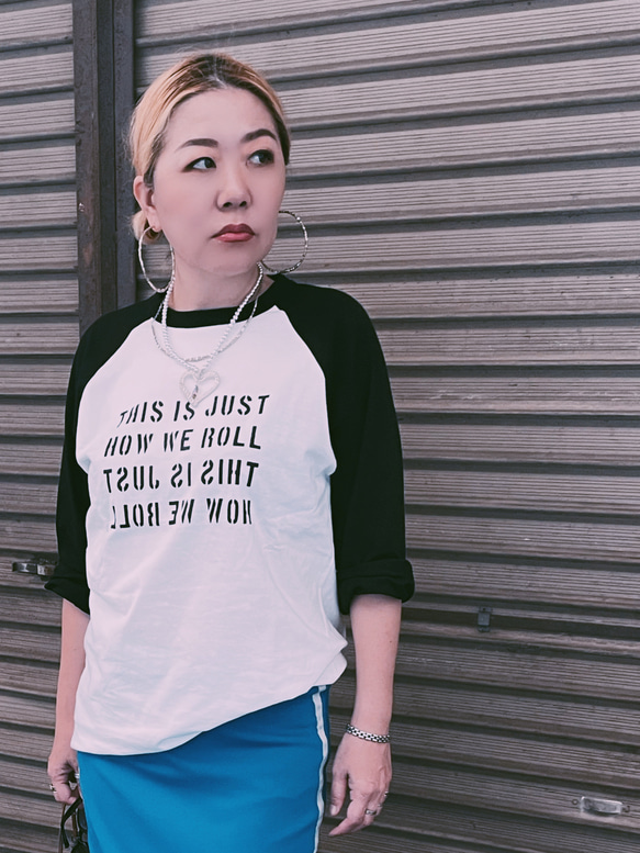 希少ラグランT・大人なコーデ】How we roll ラグラン7分Tシャツ T 