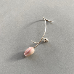 Flower pierce 2 sv950 花朵單耳耳環 銀色 第1張的照片