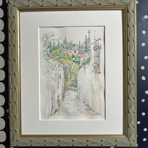 絵画　スペイン　グラナダ　アルバイシンの夜　やけあ 人気沸騰ブラドン 絵画 やけあ アルバイシンの夜 グラナダ