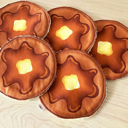 パンケーキハンカチ ハンカチ・手ぬぐい Aki 通販 16736136｜Creema