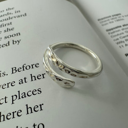 ✨きれいな輝き✩ハンマー打ち槌目加工リングR2471 15枚目の画像