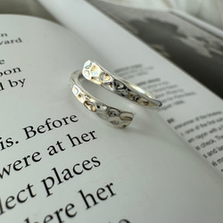 ✨きれいな輝き✩ハンマー打ち槌目加工リングR2471 17枚目の画像