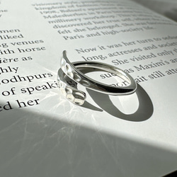 ✨きれいな輝き✩ハンマー打ち槌目加工リングR2471 1枚目の画像