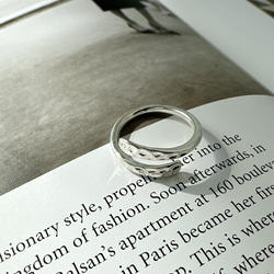 ✨きれいな輝き✩ハンマー打ち槌目加工リングR2471 13枚目の画像