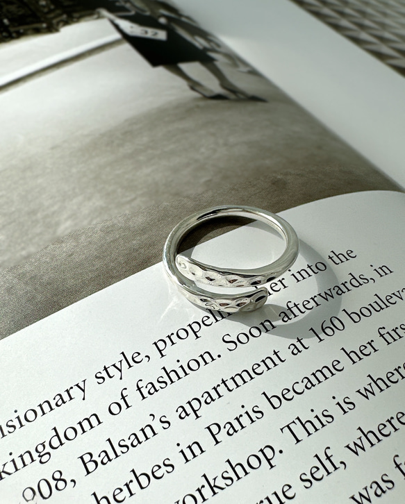 ✨きれいな輝き✩ハンマー打ち槌目加工リングR2471 13枚目の画像