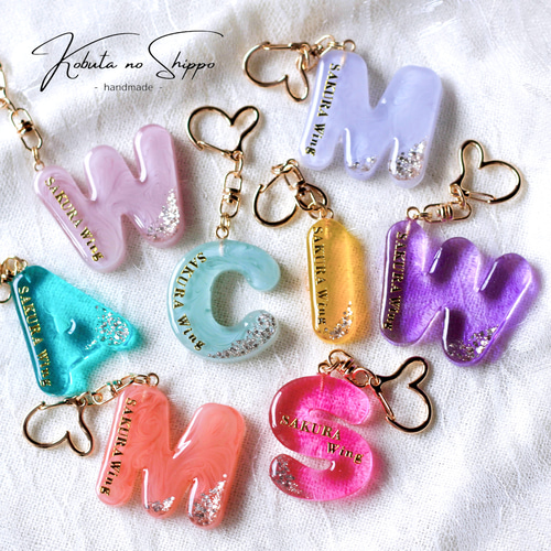 オーダーページ】お名前チョコ風キーホルダー♡PALOON PALOON!