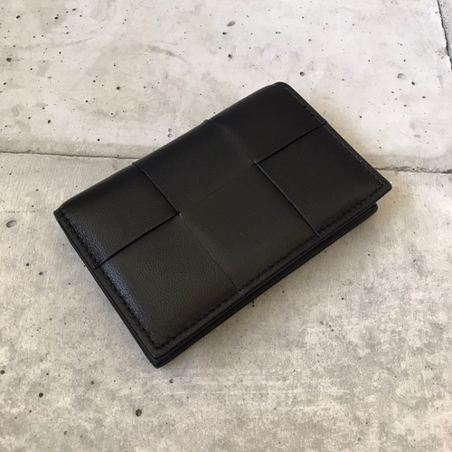 本革】ワイドメッシュ名刺ケース/レザー/ギフト コンパクト プレゼント