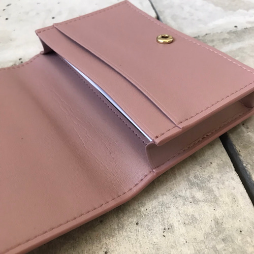 本革】ワイドメッシュ名刺ケース/レザー/ギフト コンパクト プレゼント