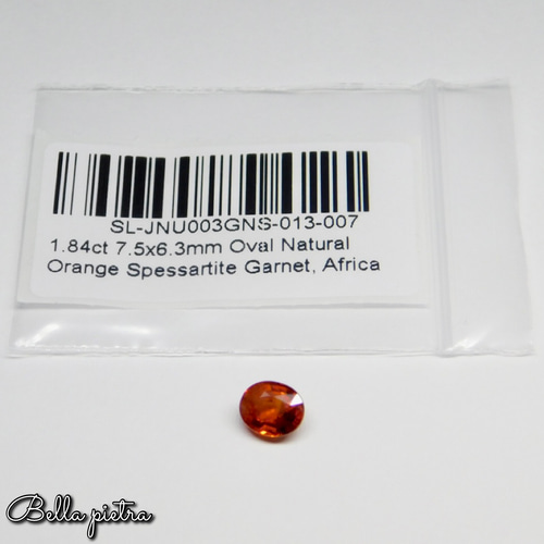 1.84ct☆非加熱☆天然オレンジスペサルタイトガーネット