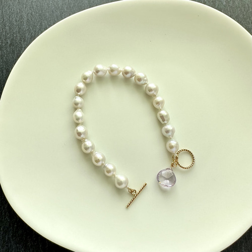 【Noel】天然ケシパールのマンテルブレスレット Noel】天然ケシパールのマンテルブレスレット 楽天市場