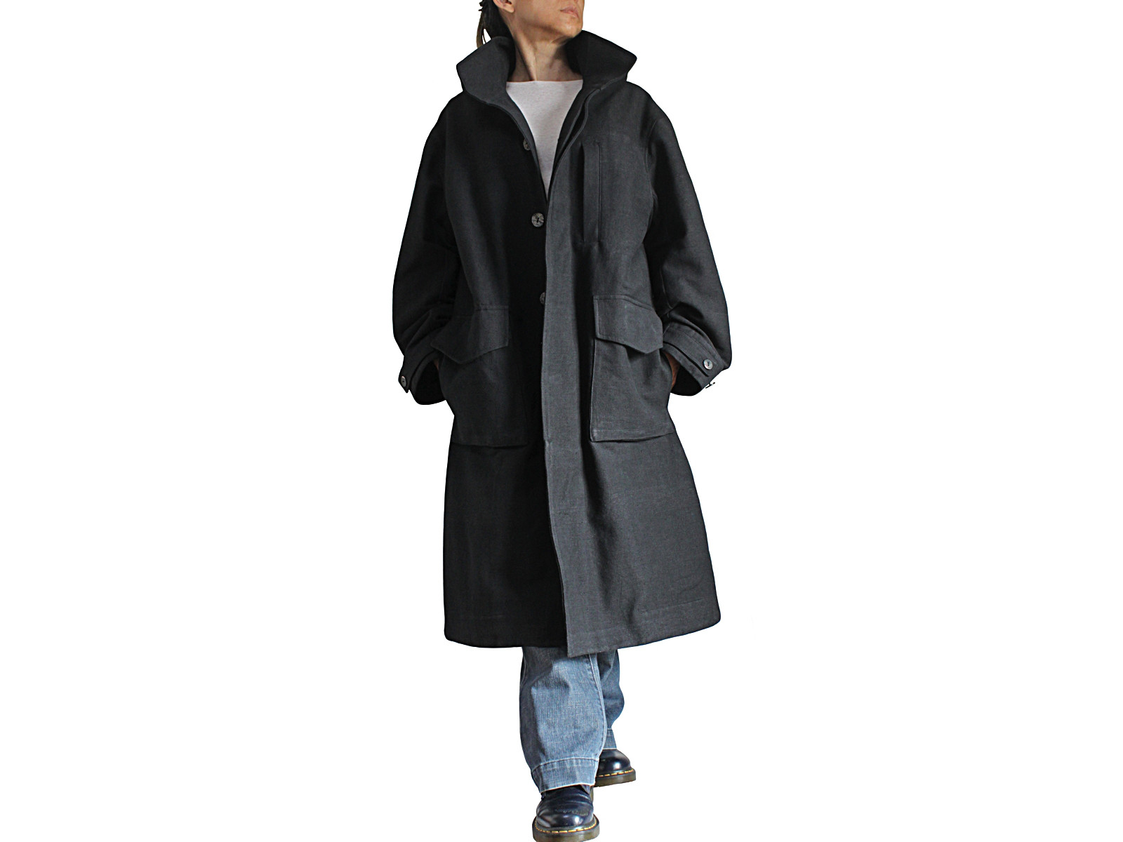 ジョムトン手織り綿モッズコート（JFS-177-01）