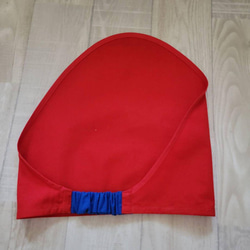 3点セット 赤 青 黄 エプロン 三角巾 収納袋 90〜140size ① 2枚目の画像