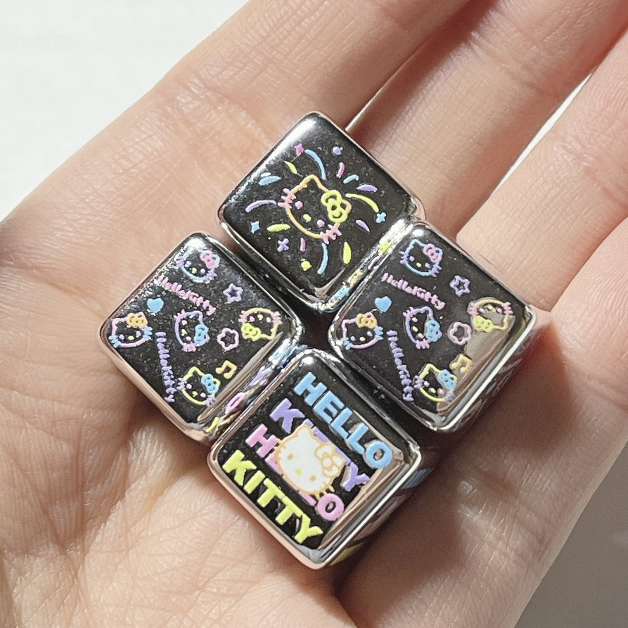 メタル キティ ビーズ ボールペン シルバー パーツ ハンドメイド