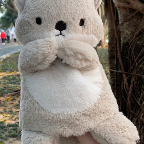 カワウソ ハンドパペット ぬいぐるみ 動物おもちゃ 動物園 水族館