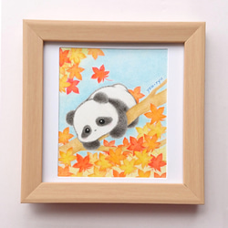原画作品「パンダちゃんの秋空日和」 1枚目の画像
