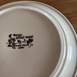 STONEWARE Sango ストーンウェアサンゴ　ケーキ皿　アンティーク皿　昭和レトロ　ヴィンテージ　骨董品　蚤の市 3枚目の画像