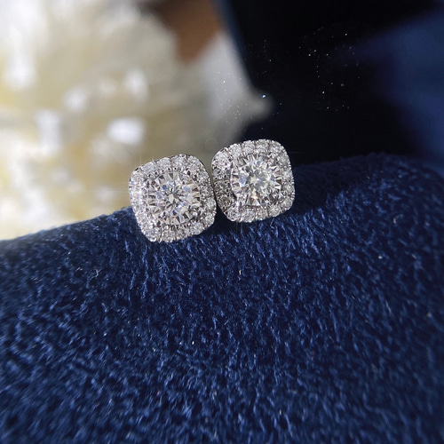 天然ダイヤモンドピアス0.44ct k18 ピアス（スタッド・一粒） パール  