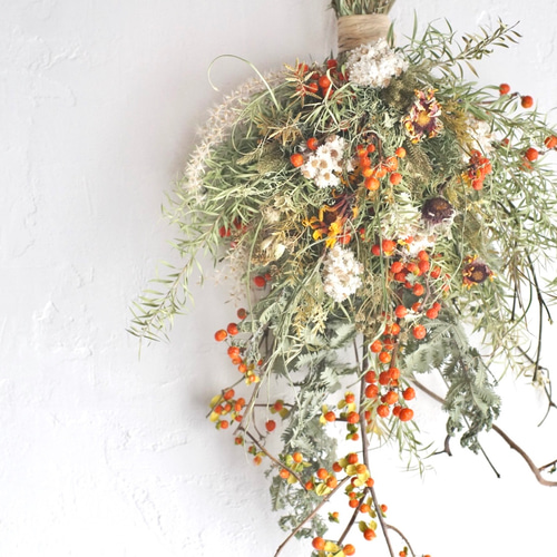 ツルウメモドキリース ツルウメモドキのリース 大 | botanical driedflower works