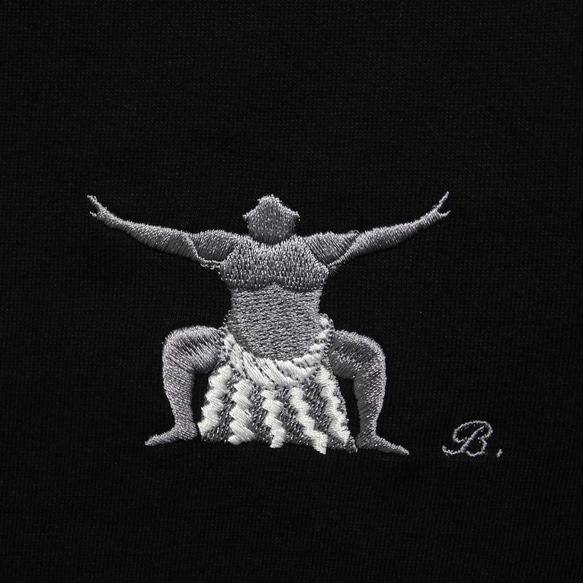 力士の刺繍入りスウェット　10.0オンス　クールネックスウェット　誕生日プレゼント　還暦祝　クリスマス　相撲　カッコイイ 力士の刺繍入りスウェット 10.0オンス クールネックスウェット