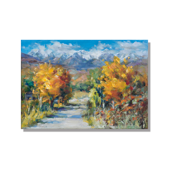 癒しの絵画 原画 Morning and Night SMオリジナルアート