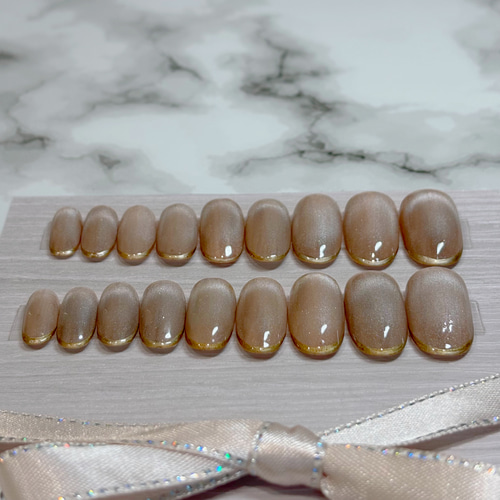 マグネット・ミラーフレンチネイルチップ【計測不要・即日発送