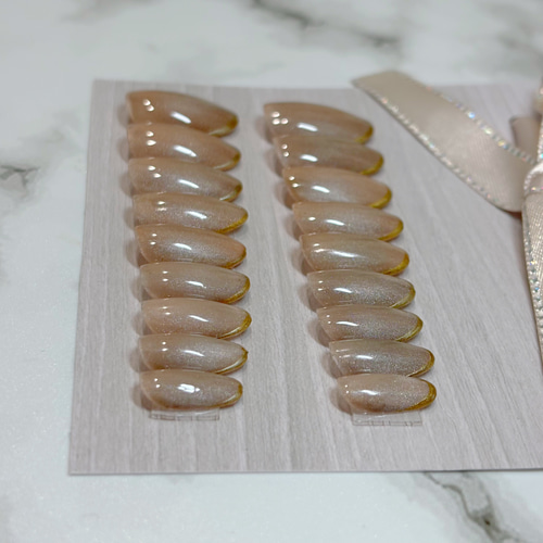 マグネット・ミラーフレンチネイルチップ【計測不要・即日発送