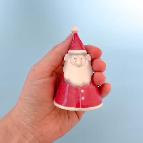 美品　和光購入　陶器サンタクロース　オルゴール (ジングルベル) 南貿易 電子オルゴール BC34825 クリスマス ミュージカル