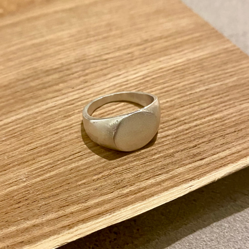 SILVER大麻オーバル印台シルバー925リングシグネット銀指輪24.5号sをr SILVER大麻オーバル印台シルバー925リングシグネット銀指輪24.5