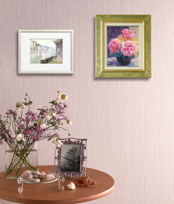 【幸せの香り】油絵　ジークレー・オリジナル版画　F3サイズ〜 6枚目の画像