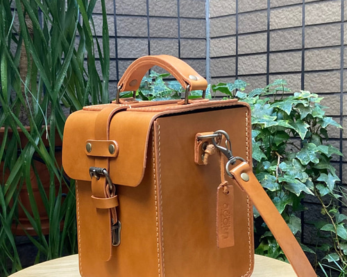★ハンドメイド★ ミニチュア バッグ キャメル  ドールアウトフィット ドール用 ミニチュアバッグ ¥680/1個 その他人形 ちょこみん