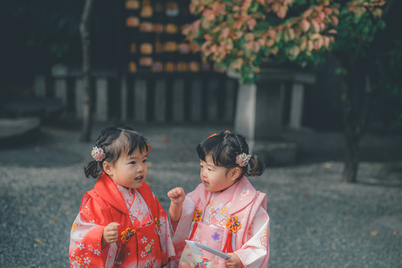 梅と桜の髪飾り◇七五三・ドール用 11枚目の画像