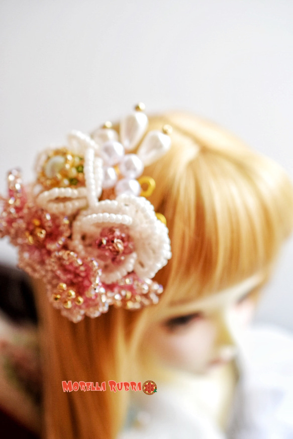 梅と桜の髪飾り◇七五三・ドール用 2枚目の画像