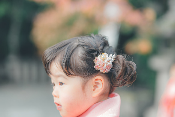梅と桜の髪飾り◇七五三・ドール用 10枚目の画像