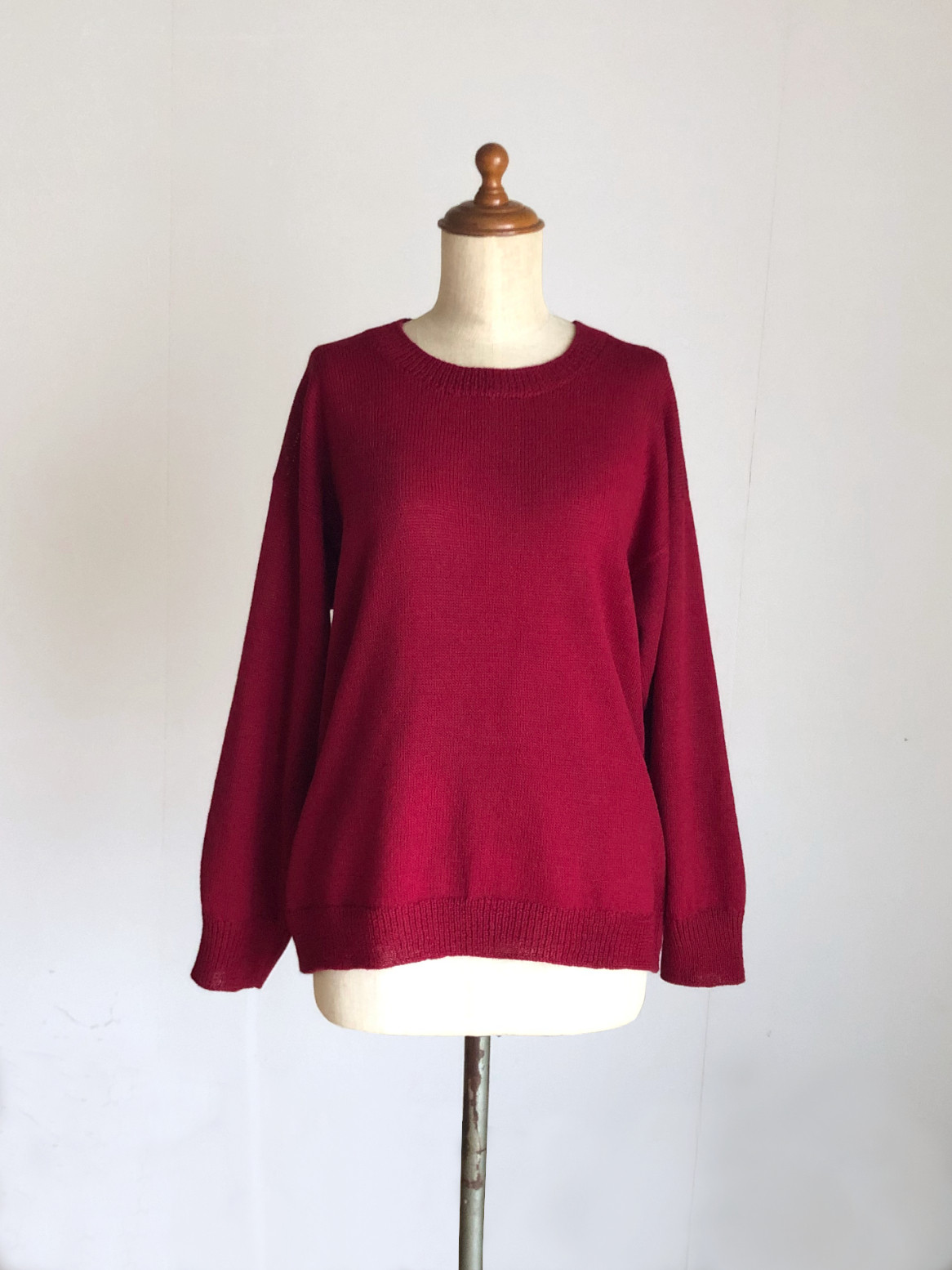 STUDIO クラシッククルーネックセーター　赤 AP