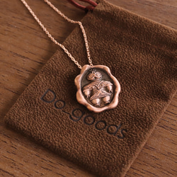 封蝋・シーリング風　遮光器土偶ネックレス　（659-800/純銅製） 10枚目の画像