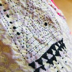Bag   手縫いのバッグ　  一点もの　布製　スローファッション　ハンドメイド　1865 9枚目の画像