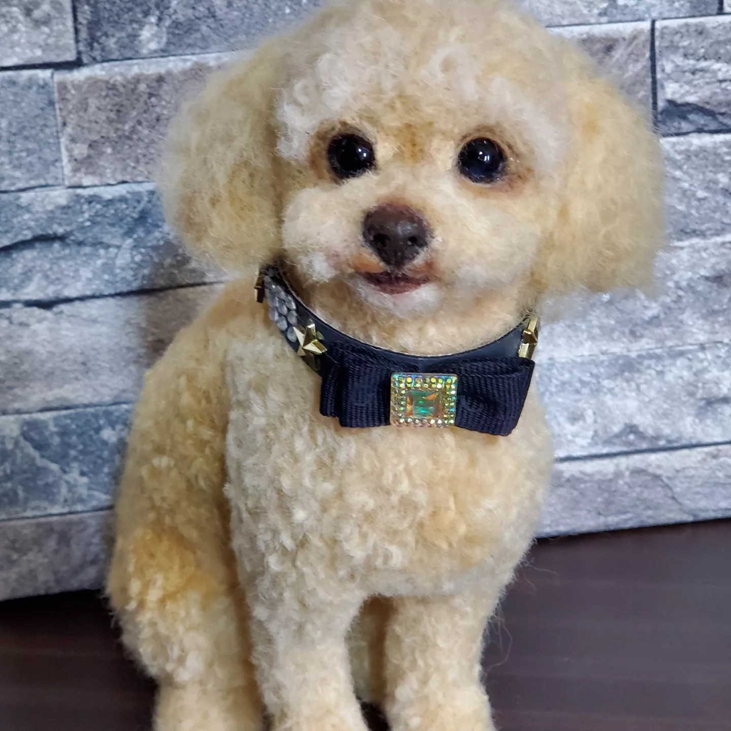 羊毛フェルトオーダーメイド、受注制作、羊毛フェルト犬、ペットロス 31,200円