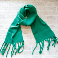 色が選べる ５色展開 ふわもこ素材のオーバーサイズドマフラー ギフトにも ワントーンコーデのアクセントにも◎ 5枚目の画像