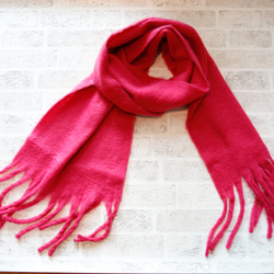 色が選べる ５色展開 ふわもこ素材のオーバーサイズドマフラー ギフトにも ワントーンコーデのアクセントにも◎ 15枚目の画像