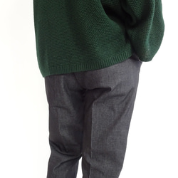 [日本製] 蝙蝠袖開襟衫 &lt;綠色&gt; 第4張的照片