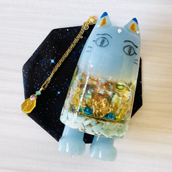 オルゴナイト勾玉にゃんこ (ピンク色ねこ 恋愛運) その他雑貨