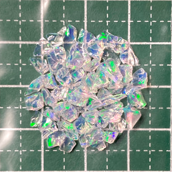 《合成オパール》(フローレスオパール) 原石 ウォーター/緑斑 1.4g ㉔ 2枚目の画像