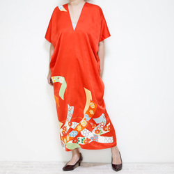 Square KIMONO Dress -using Vintage Kimono 第10張的照片